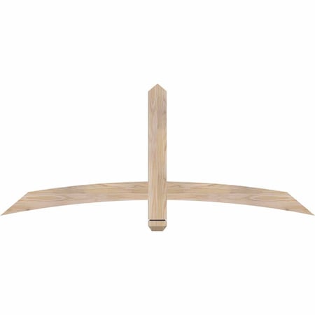 Ekena Millwork Bellingham Smooth Timber Gable Bracket, Douglas Fir, 60"W x 25"H x 1 1/2"D x 3 1/2"F, 10/12 Pitch GBW060X25X0204BEL00SDF